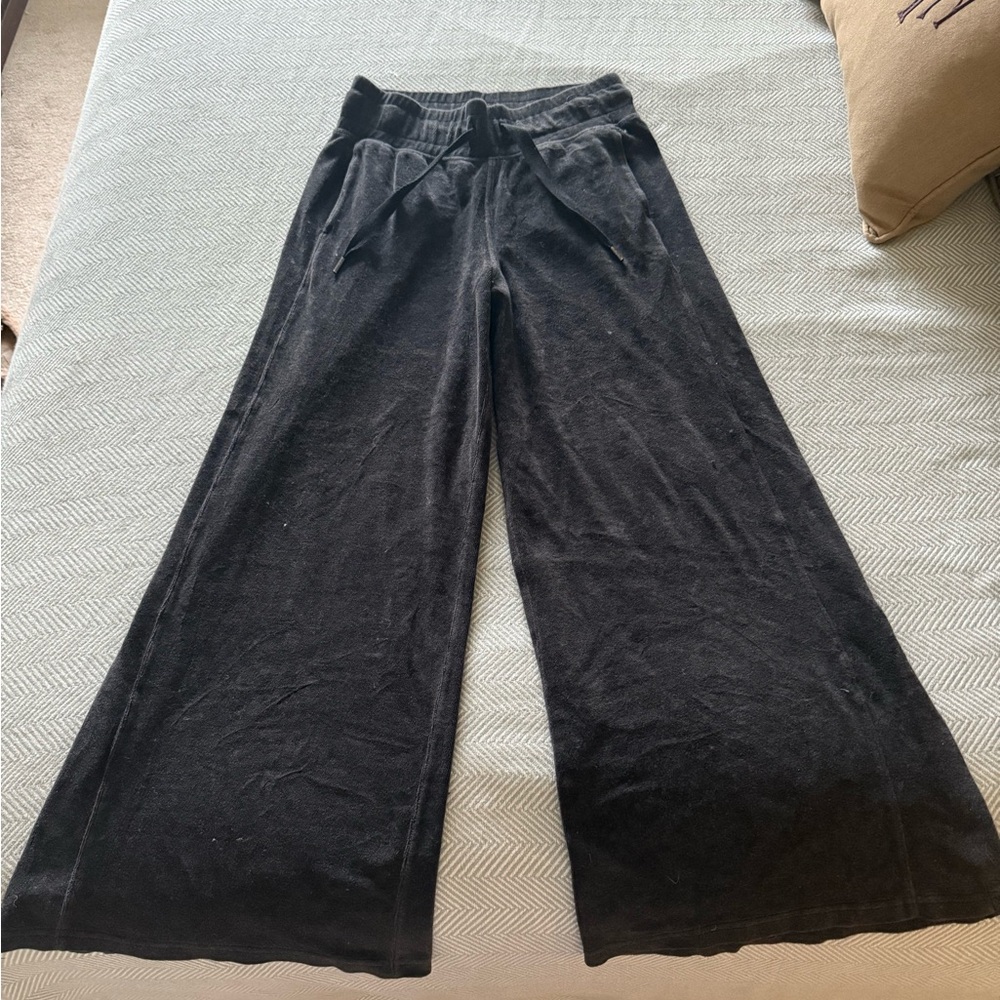 lululemon athletica Black Wide-Leg Track Pants